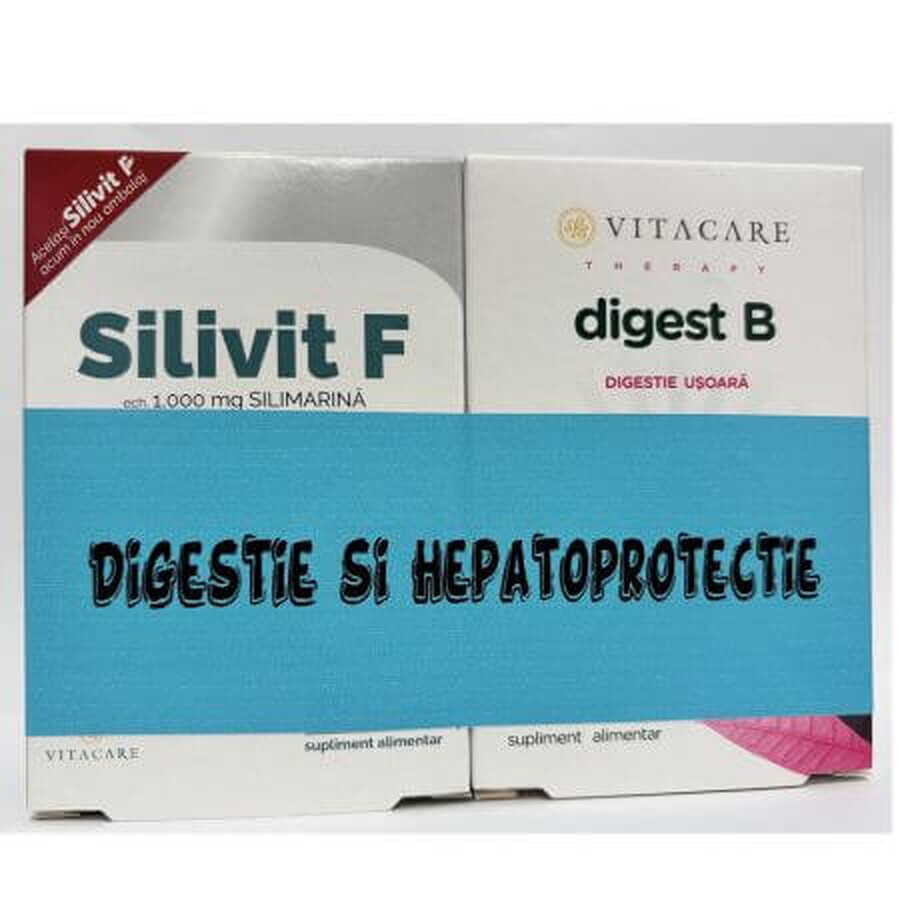 Silivit F 30 capsules + Digest B 30 capsules, Vitacare SRL