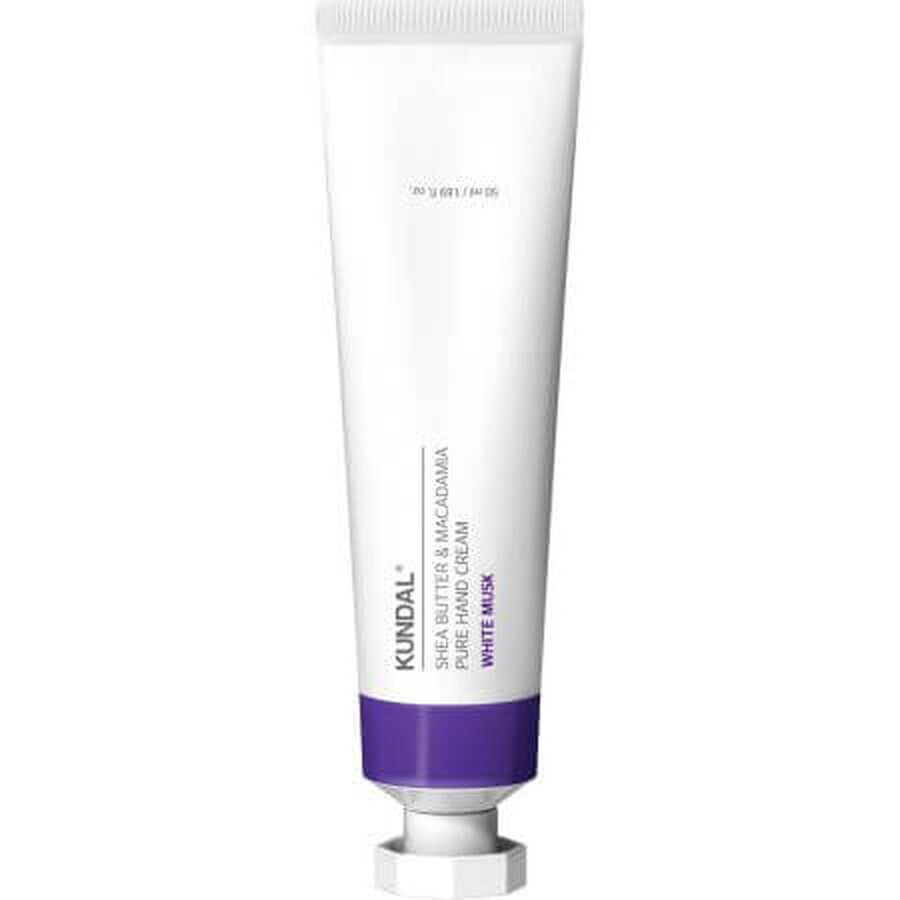 Pure White Musk Shea Butter and Macadamia Pure White Musk Hand Cream, 50 ml, Kundal