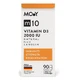 Vitamine D3 m10, 2000 UI, 90 comprimés, Molecules of Youth