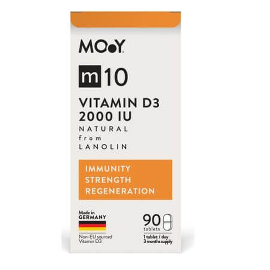 Vitamin D3 m10, 2000 IU, 90 tablets, Molecules of Youth