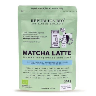Matcha Latte eco Matcha-Pulver, 200 g, Republica Bio