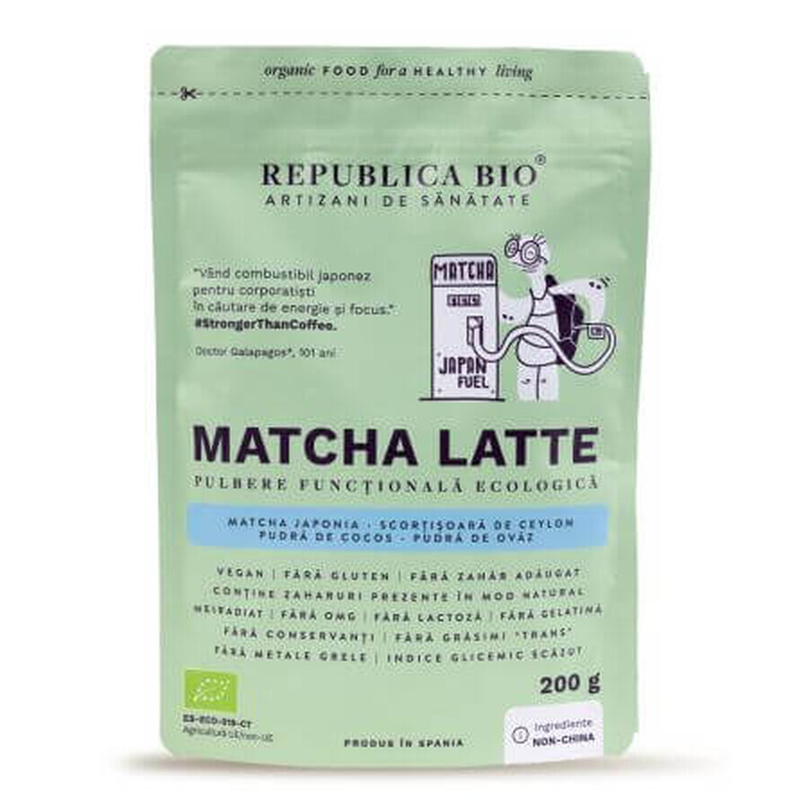 Matcha Latte eco Matcha poeder, 200 g, Republica Bio