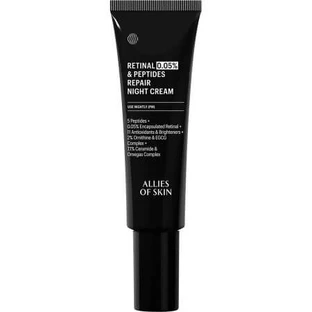 Crème de nuit réparatrice au rétinal 0,05% et peptides, 48 ml, Allies of Skin