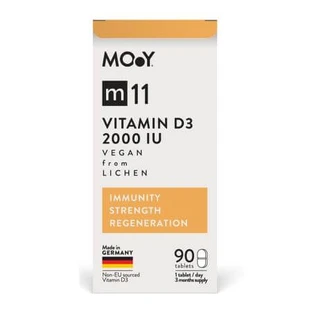Vegan Vitamin D3 m11, 2000 IU, 90 tablets, Molecules of Youth