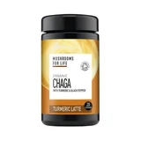 Biologische Chaga met kurkuma en zwarte peper, Kurkuma Latte, 120 g, MushroomsForLife