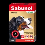 Red anti-parasite collar for dogs 25-50 kg Dog Gpi, 75 cm, 1 piece, 1 piece, Sabunol
