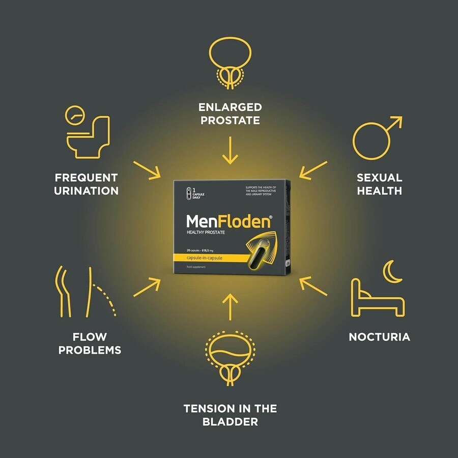 MenFloden, 20 capsules, Vitaslim