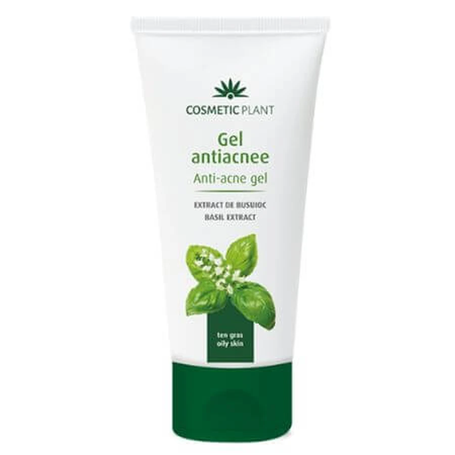 Anti-acne gel with basil extract, 50 ml, Cosmetic Plant