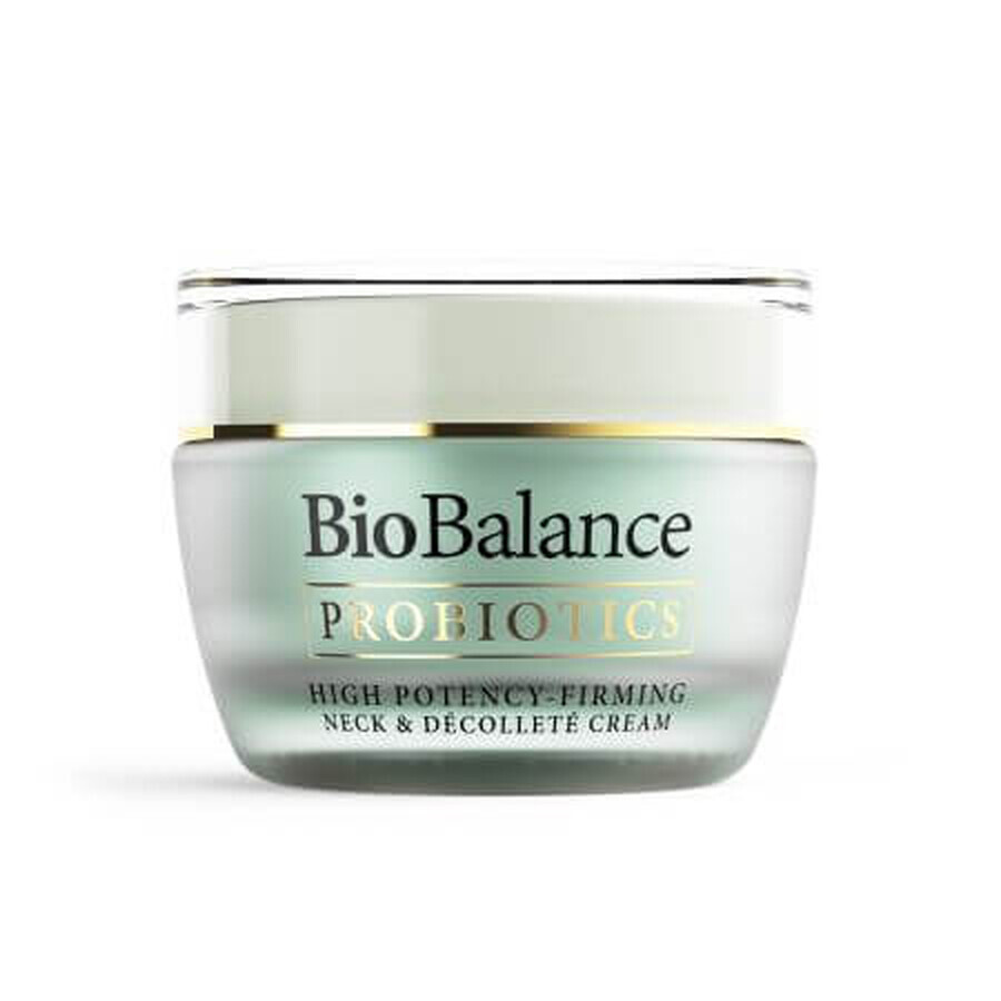 Straffende Creme für Hals und Dekolleté, Probiotika, 50 ml, Bio Balance