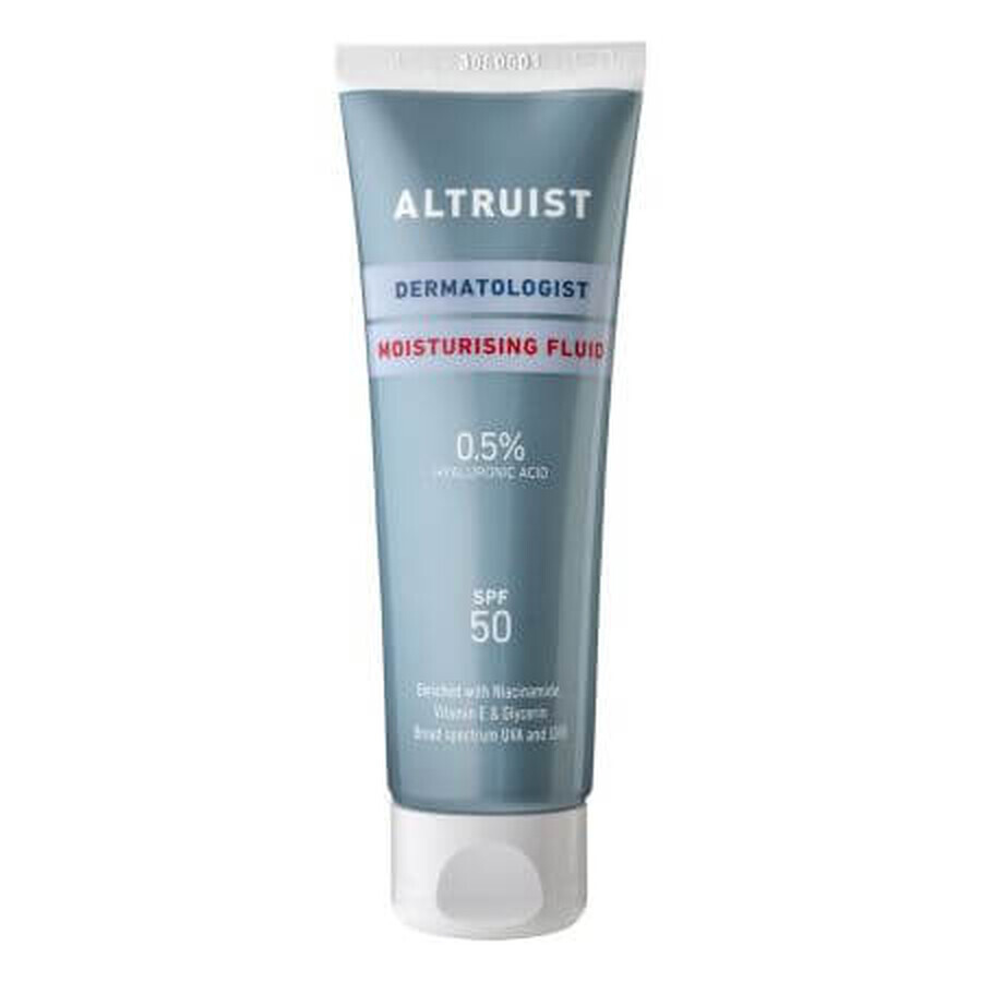 Moisturizing fluid with spf 50 and hyaluronic acid, 50 ml, Altruist