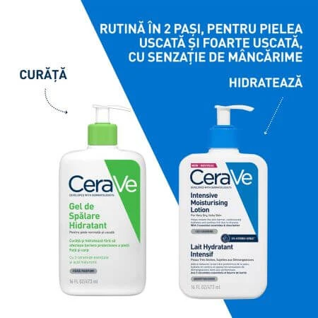 Loción facial y corporal intensamente hidratante, 473 ml, CeraVe
