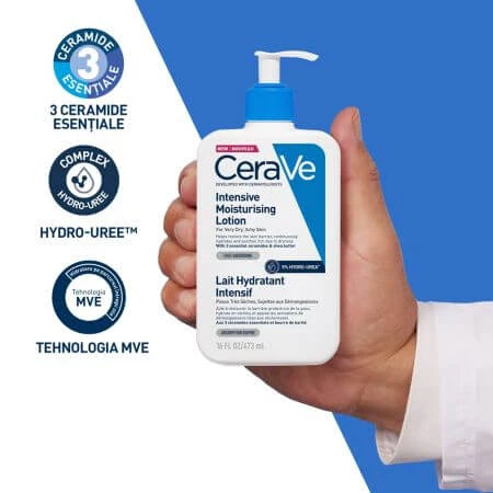 Loción facial y corporal intensamente hidratante, 473 ml, CeraVe