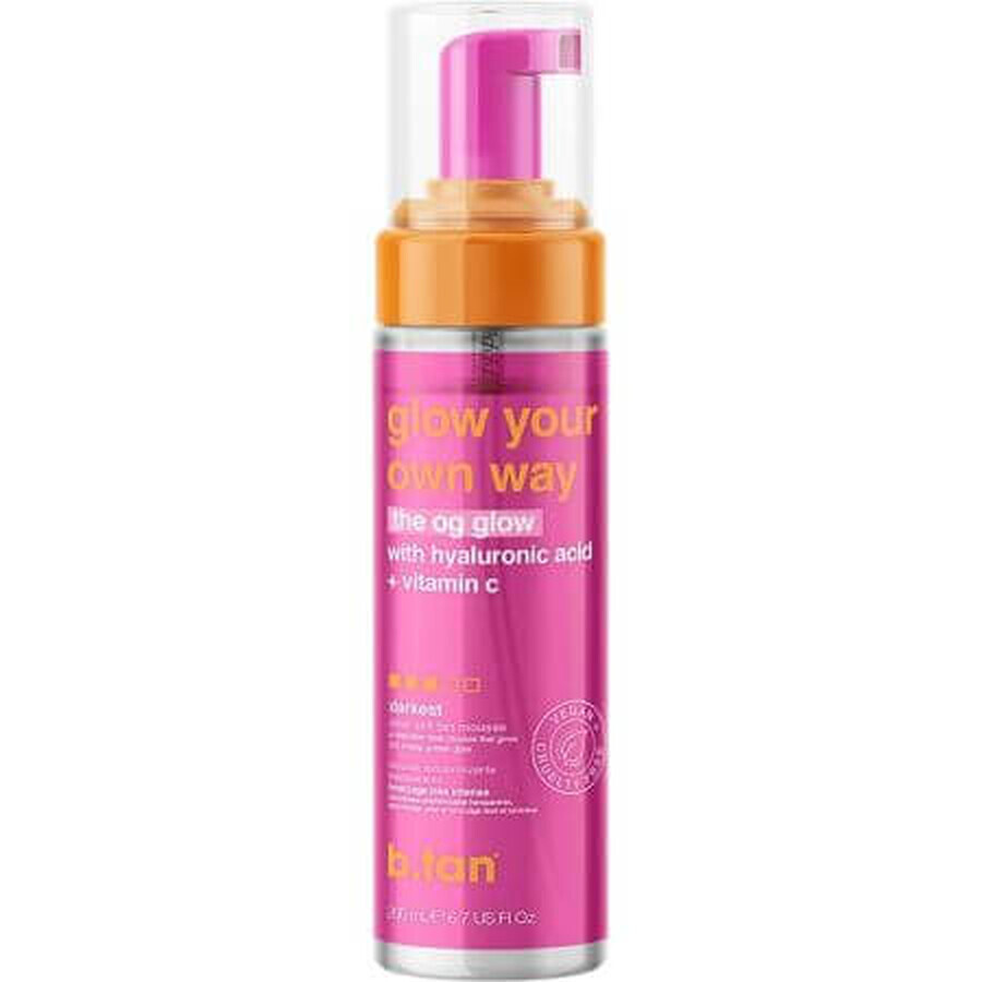 Espuma autobronceadora transparente resistente a la transferencia, 200 ml, B.tan