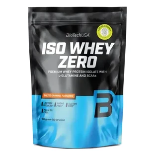 Poudre de protéines au caramel salé Iso Whey Zero, 500 g, BiotechUSA