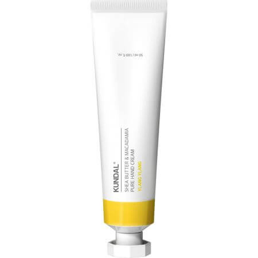 Pure Ylang Ylang Shea en Macadamia Boter Handcrème, 50 ml, Kundal
