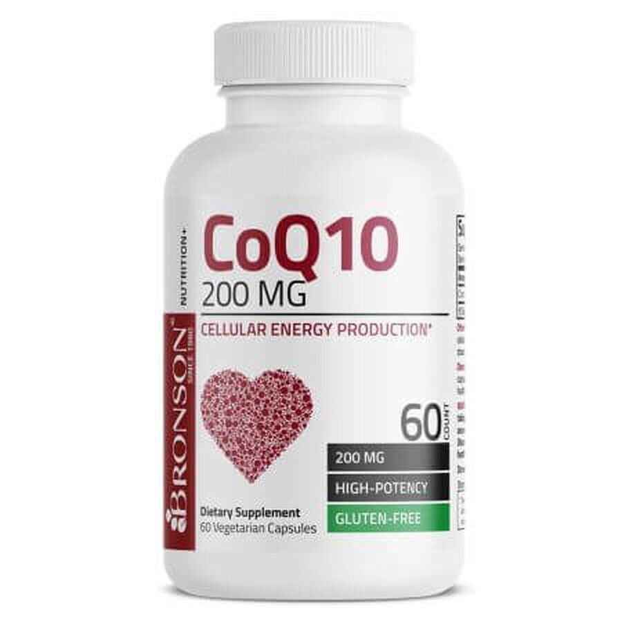Co-enzym Q10, 200 mg, 60 capsules, Bronson Laboratories