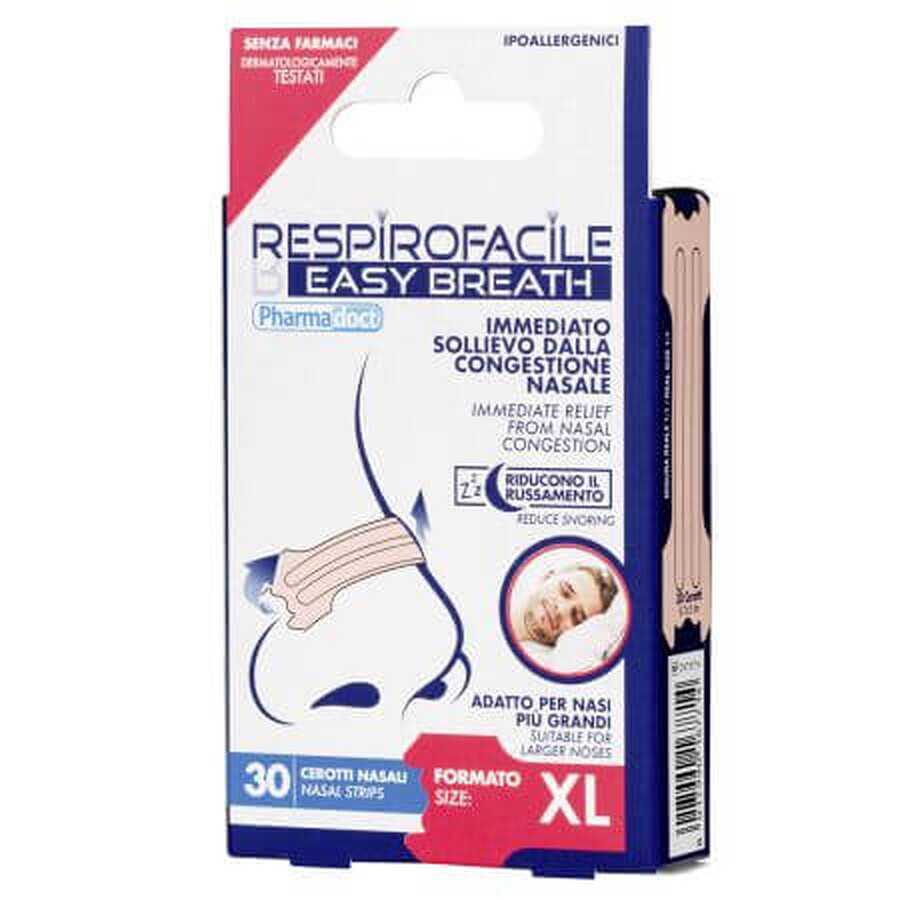 Easy Breath XL Tiras nasales Easy Breath, 30 unidades, Pharmadoct