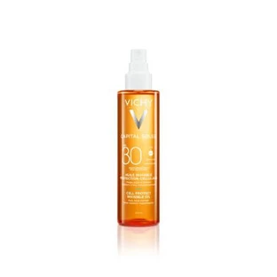 Aceite invisible con escualeno, vitamina E y SPF30 Capital Soleil, 200 ml, Vichy