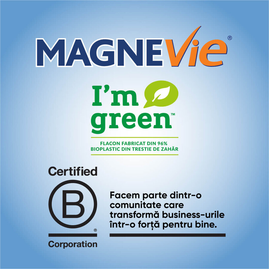 MagneVie Kids, 70 mg magnesium + 0.6 mg vitamin B6, nervous system and concentration, 30 chewable tablets​​​​​​​​