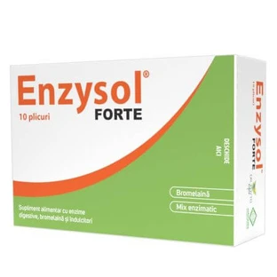 Voedingssupplement met spijsverteringsenzymen en bromelaïne Enzysol Forte, 10 sachets, Dr. Phyto
