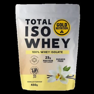 Total Iso Whey Eiweißpulver mit Vanillegeschmack, 450 g, Gold Nutrition