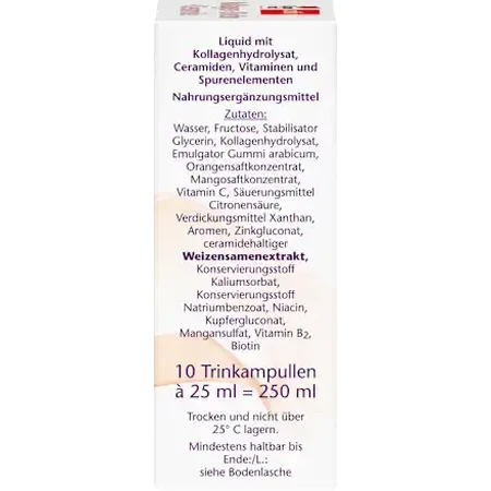 Kollagen + Biotin + Ceramide, 10 flacons, Doppelherz