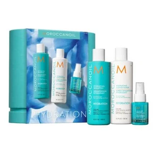 Set Hydraterende shampoo 250 ml + Hydraterende conditioner 250 ml, Hydraterend masker 75 ml, Moroccanoil