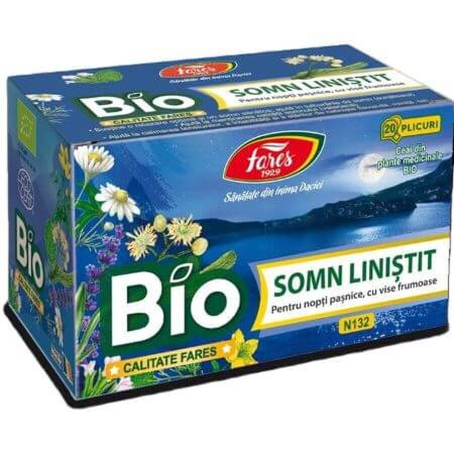 Ceai Bio Somn linistit, 20 plicuri, Fares