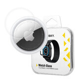 Wozinsky Watch Glass verre hybride pour AirTag noir