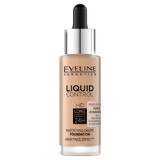 Eveline Cosmetics Liquid Control HD Mattifying Face Primer with niacinamide 055 Honey, 32 ml.