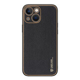 Dux Ducis Yolo Custodia per iPhone 14 elegante custodia in ecopelle nera