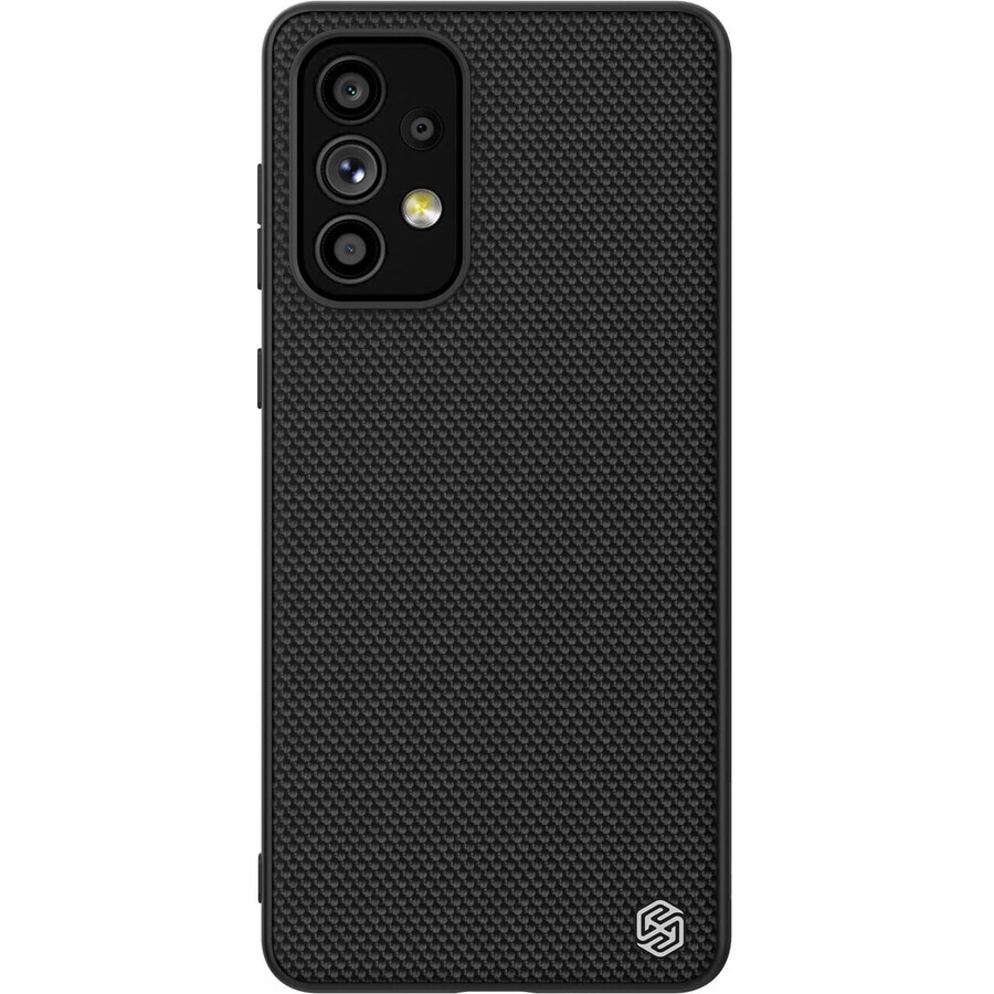Nillkin Textured Case étui renforcé durable avec cadre en gel et dos en nylon Samsung Galaxy A73 noir