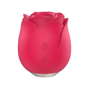 S-Hande Immortal Flower 2 Masajeador íntimo en forma de rosa con 9 modos de succión Rojo