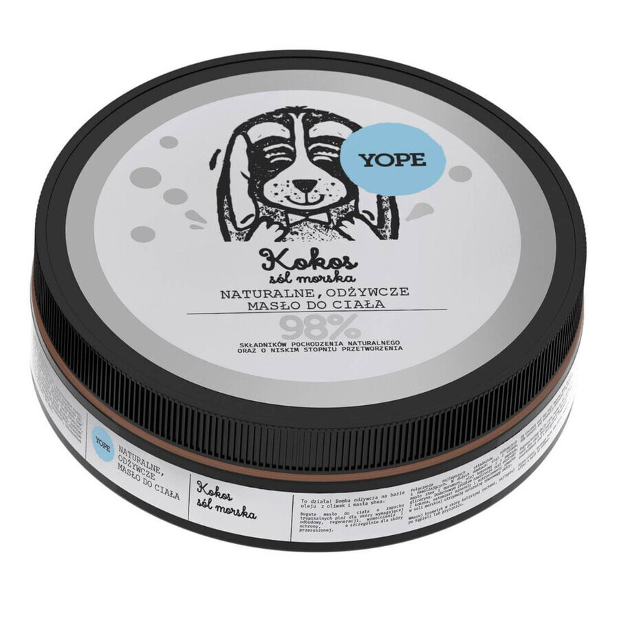 Yope burro corpo nutriente naturale sale marino di cocco 200 ml