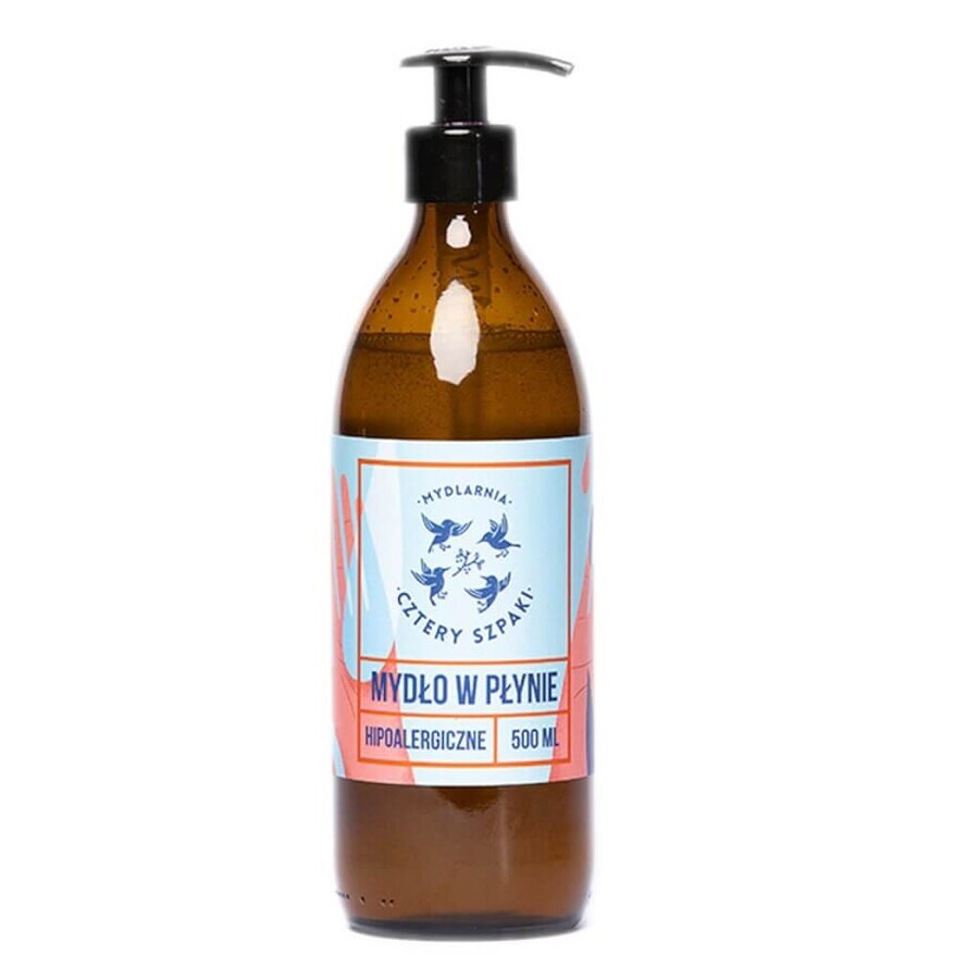 Mydlarnia Cztery Szpaki Savon liquide naturel hypoallergénique, 500 ml