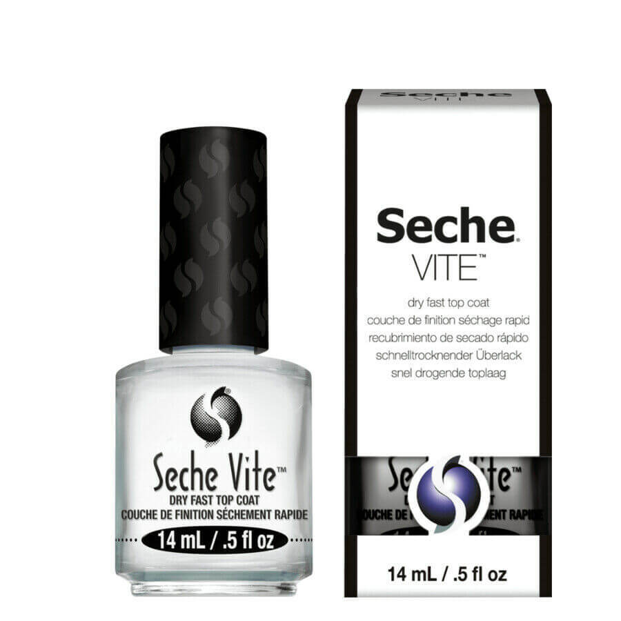 Seche Dry Fast Top Coat Secador y endurecedor de esmalte de uñas, 14 ml