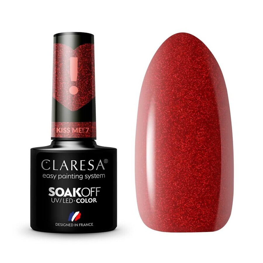 Claresa Soak Off UV/LED Kiss Me! Hybrid Varnish 7, 5 g