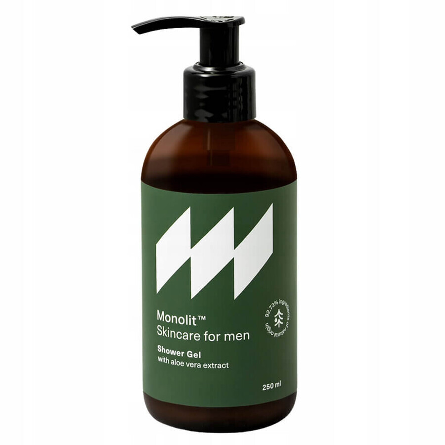 Boutique Monolith Skincare For Men Gel douche à l'aloe vera, 250 ml Monolith Skincare For Men Gel douche à l'aloe vera, 250 ml