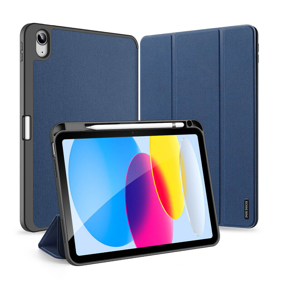 Dux Ducis Domo étui iPad 10.9 2022 (10th gen.) smart cover stand blue
