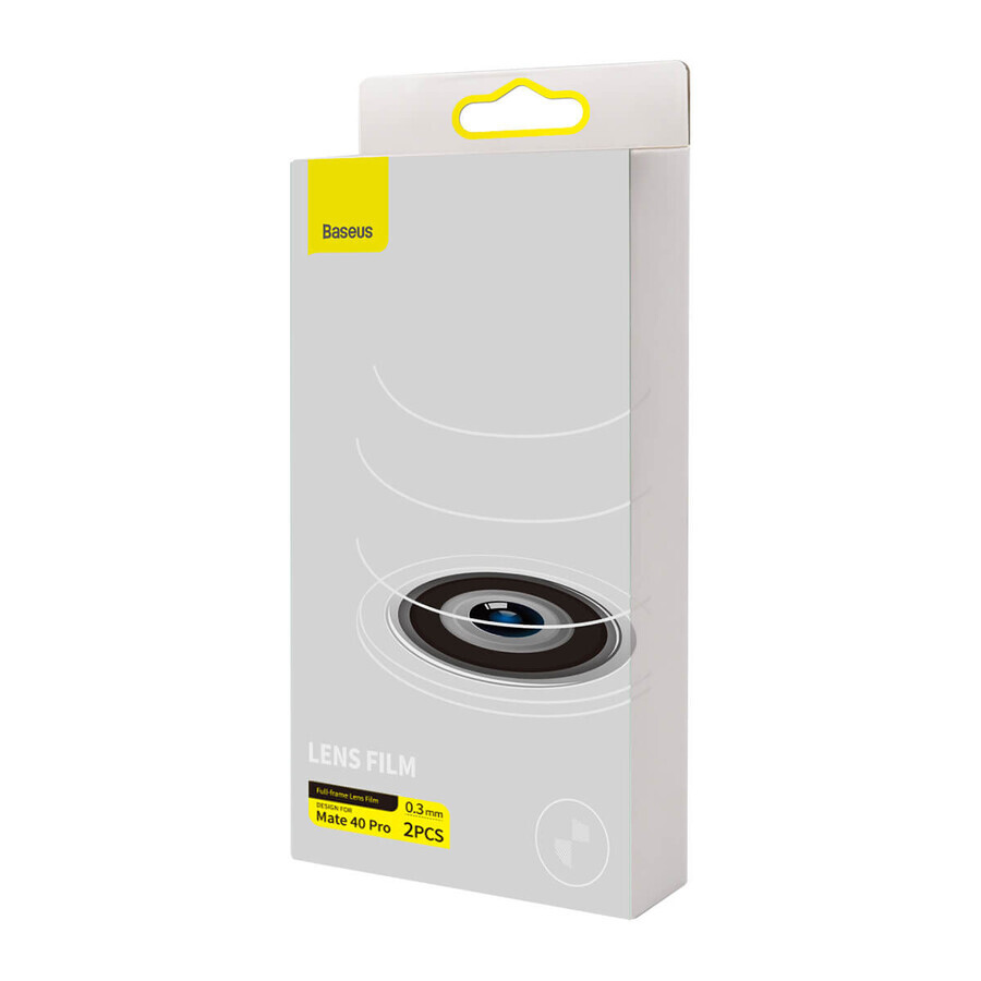 Baseus Huawei Mate 40 Pro pellicola per fotocamera 0,3 mm (2 pezzi) trasparente + kit di pulizia (SGQK000502)