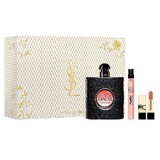 Yves Saint Laurent Black Opium Pour Femme Set Eau de Parfum, 90 ml + Eau de Parfum, 10 ml + Barra de Labios