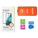 Wozinsky verre trempé Full Glue pour écran complet avec Case Friendly Realme GT Neo 3 frame noir