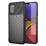 Thunder Case flexibele gepantserde hoes Samsung Galaxy A03s zwart