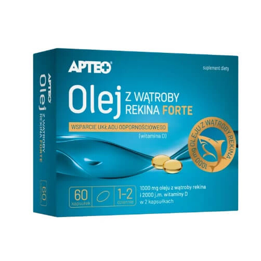 Apteo Shark Liver Oil Forte, 60 capsules