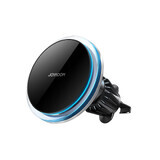 Joyroom autohouder voor telefoon met 15W Qi inductieve oplader (MagSafe compatibel) voor voorruitrooster zilver (JR-ZS291)