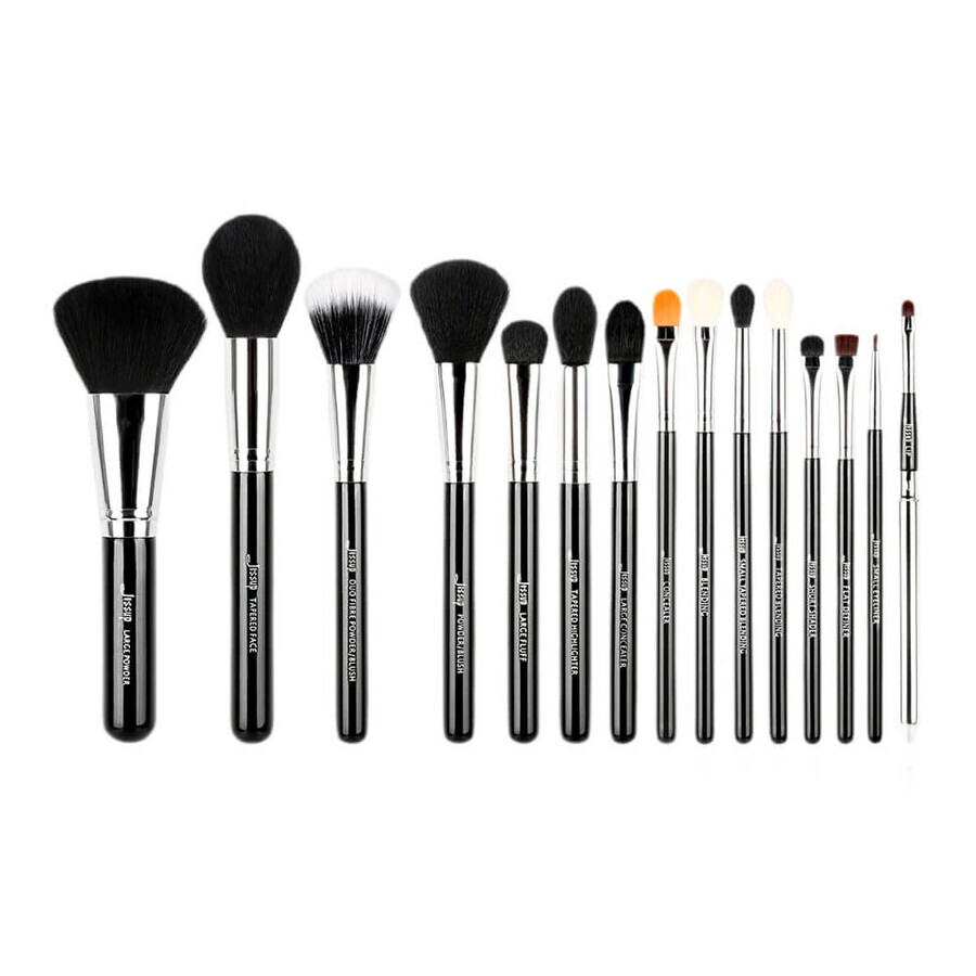 Jessup Essential Makeup Brush Set T092, 15 bucăți