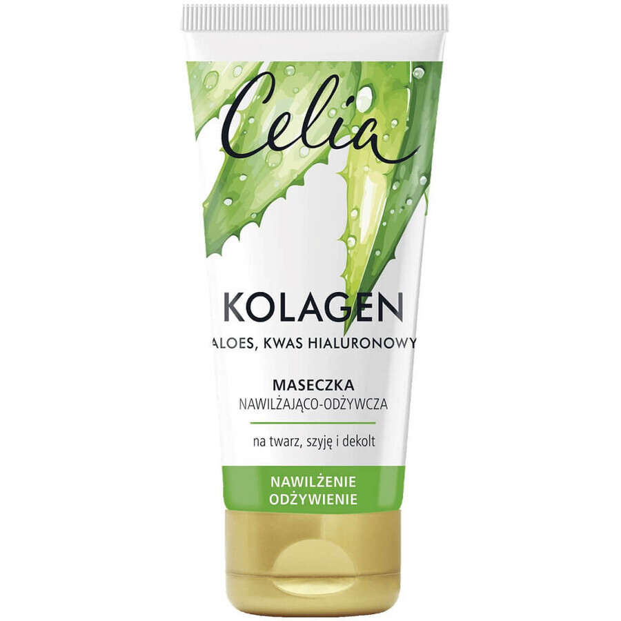 Shop Celia Kolagen Feuchtigkeits- und Revitalisierungsmaske mit Aloe Vera und Hyaluronsäure, 60 ml Celia Kolagen Feuchtigkeits- und Revitalisierungsmaske mit Aloe Vera und Hyaluronsäure, 60 ml