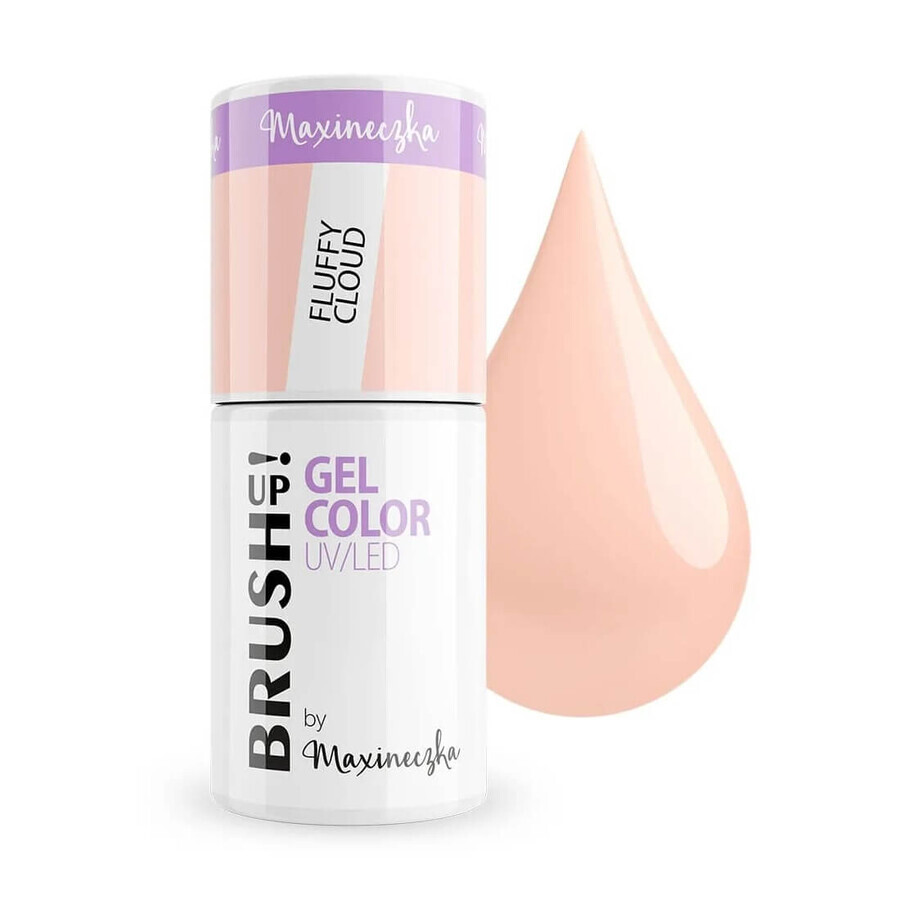 BrushUp! Gel Color UV/LED Nail Hybrid Varnish Fluffy Cloud, 5 g
