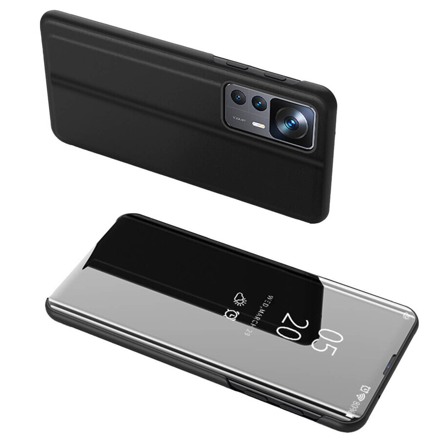 Klarsichthülle Xiaomi 12T Pro / Xiaomi 12T Flip Cover schwarz