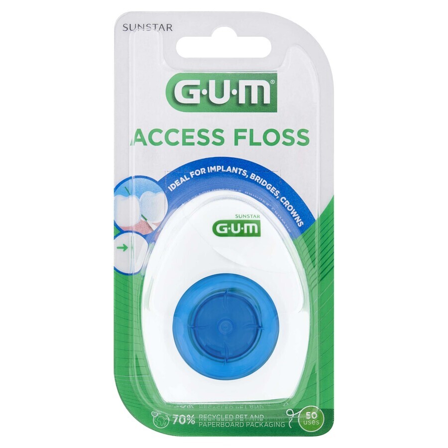 Sunstar GUM, Access Floss, Interdentalseide 3200, 50 Stück